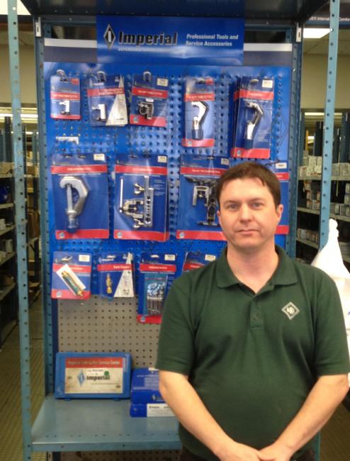 Imperial Tools Display - Philadelphia, PA USAHere's our display in a United Refrigeration branch in Philadelpha, PA with Branch Manager Gordon Pammenter.